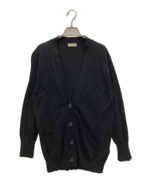 MARGARET HOWELL（マーガレットハウエル）の古着「COTTON CASHMERE CARDIGAN」｜ブラック
