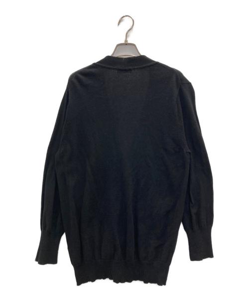 MARGARET HOWELL（マーガレットハウエル）MARGARET HOWELL (マーガレットハウエル) COTTON CASHMERE CARDIGAN ブラック サイズ:2の古着・服飾アイテム