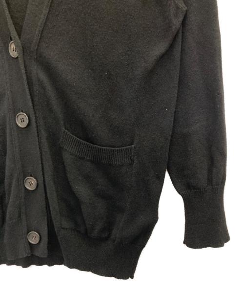 MARGARET HOWELL（マーガレットハウエル）MARGARET HOWELL (マーガレットハウエル) COTTON CASHMERE CARDIGAN ブラック サイズ:2の古着・服飾アイテム