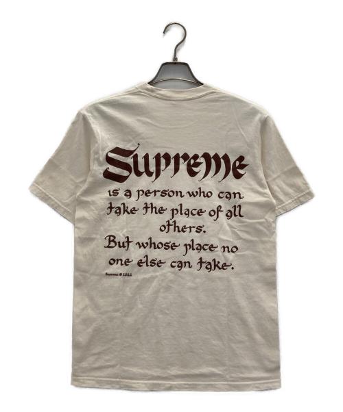SUPREME（シュプリーム）Supreme (シュプリーム) Supreme person tee ベージュ サイズ:Sの古着・服飾アイテム
