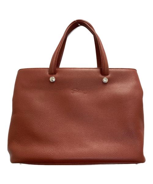 LONGCHAMP（ロンシャン）LONGCHAMP (ロンシャン) 2wayレザーバッグ ブラウンの古着・服飾アイテム