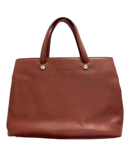 LONGCHAMP（ロンシャン）LONGCHAMP (ロンシャン) 2wayレザーバッグ ブラウンの古着・服飾アイテム
