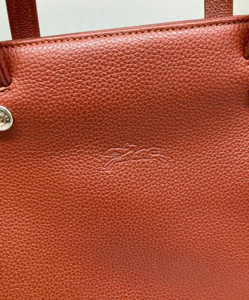 LONGCHAMP（ロンシャン）LONGCHAMP (ロンシャン) 2wayレザーバッグ ブラウンの古着・服飾アイテム
