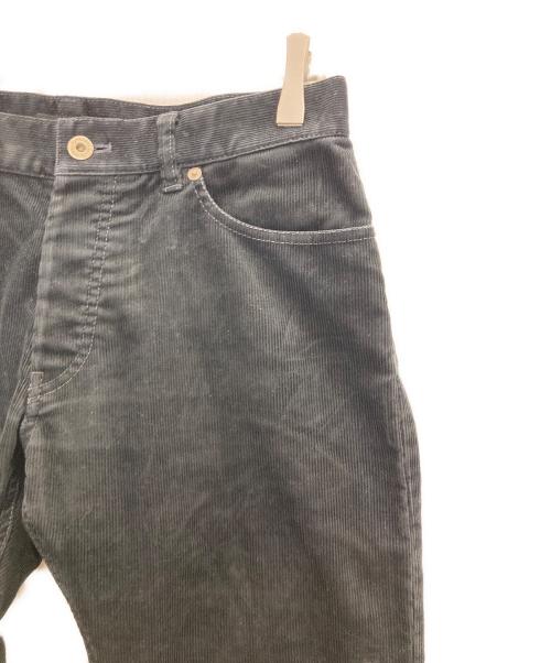 BURBERRY BLACK LABEL（バーバリーブラックレーベル）BURBERRY BLACK LABEL (バーバリーブラックレーベル) バックホース刺繍コーデュロイパンツ ブラック サイズ:SIZE73CMの古着・服飾アイテム