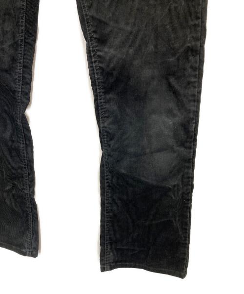 BURBERRY BLACK LABEL（バーバリーブラックレーベル）BURBERRY BLACK LABEL (バーバリーブラックレーベル) バックホース刺繍コーデュロイパンツ ブラック サイズ:SIZE73CMの古着・服飾アイテム