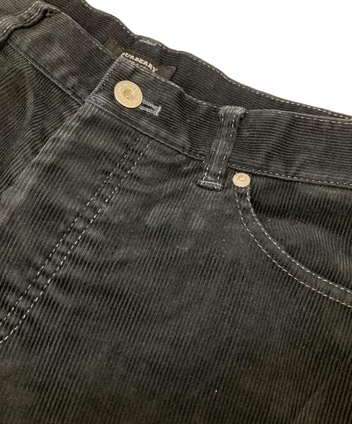 BURBERRY BLACK LABEL（バーバリーブラックレーベル）BURBERRY BLACK LABEL (バーバリーブラックレーベル) バックホース刺繍コーデュロイパンツ ブラック サイズ:SIZE73CMの古着・服飾アイテム