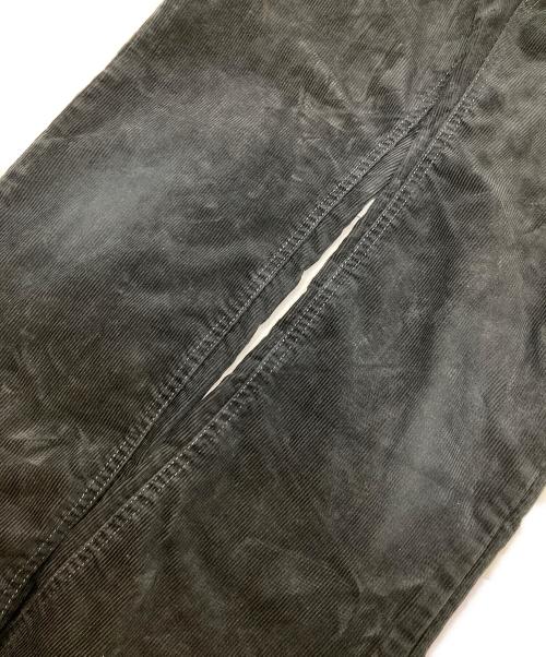 BURBERRY BLACK LABEL（バーバリーブラックレーベル）BURBERRY BLACK LABEL (バーバリーブラックレーベル) バックホース刺繍コーデュロイパンツ ブラック サイズ:SIZE73CMの古着・服飾アイテム