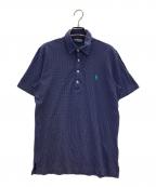 POLO GOLFポロ ゴルフ）の古着「ポニー刺繍ドットポロシャツ」｜ネイビー