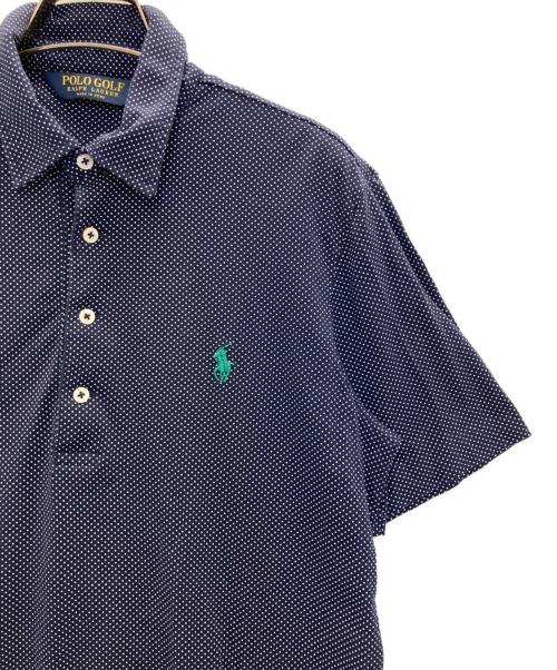 POLO GOLF（ポロ ゴルフ）POLO GOLF (ポロ ゴルフ) ポニー刺繍ドットポロシャツ ネイビー サイズ:Sの古着・服飾アイテム