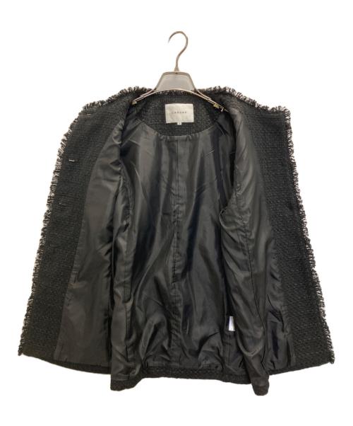 CADUNE（カデュネ）CADUNE (カデュネ) スプリングツイードジレ ブラック サイズ:SIZE36の古着・服飾アイテム