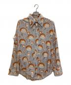 VAN HEUSENヴァンヒューセン/バンヒューゼン）の古着「パラシュート総柄シャツ」｜ブルー