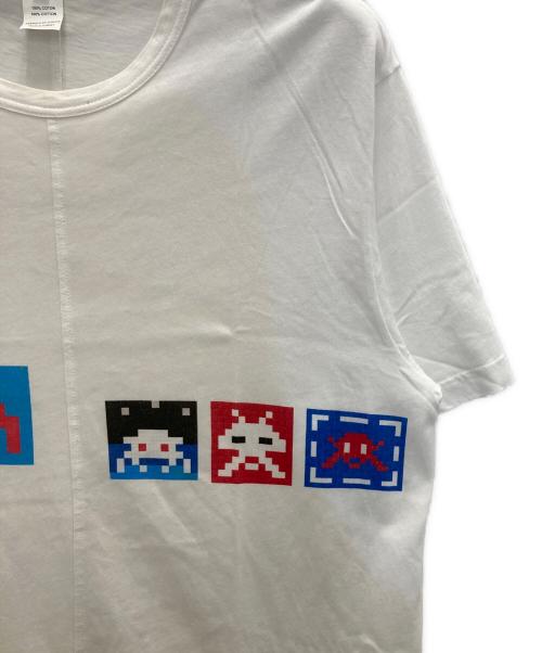 COMME des GARCONS SHIRT（コムデギャルソンシャツ）COMME des GARCONS SHIRT (コムデギャルソンシャツ) INVADER Tシャツ ホワイト サイズ:XLの古着・服飾アイテム