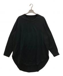 GROUND Y（グラウンドワイ）の古着「cotton jersey jumbo round long sleeve」｜ブラック