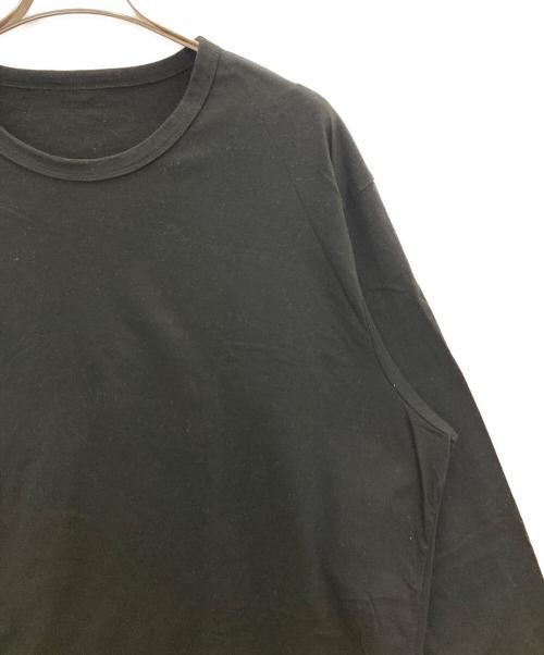 GROUND Y（グラウンドワイ）GROUND Y (グラウンドワイ) cotton jersey jumbo round long sleeve ブラック サイズ:3の古着・服飾アイテム
