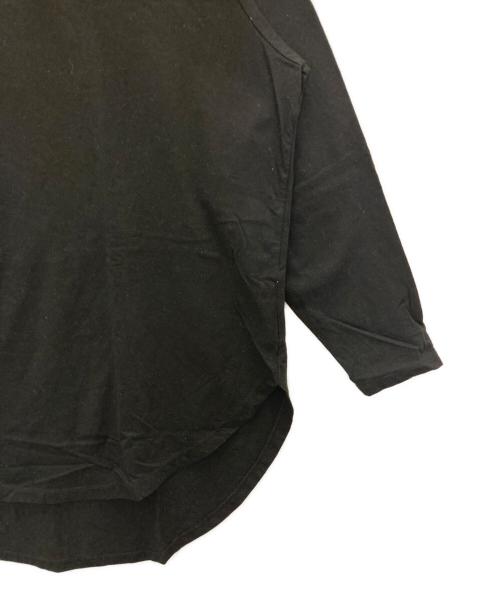 GROUND Y（グラウンドワイ）GROUND Y (グラウンドワイ) cotton jersey jumbo round long sleeve ブラック サイズ:3の古着・服飾アイテム