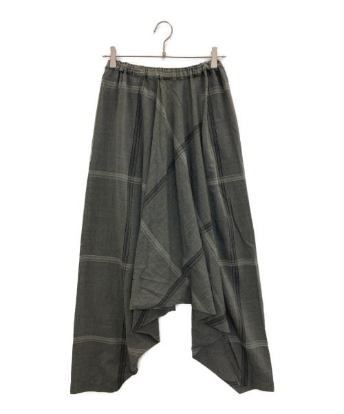 ISSEY MIYAKE PERMANENTE（イッセイミヤケ ペルマネンテ）ISSEY MIYAKE PERMANENTE (イッセイミヤケ ペルマネンテ) サマーウール イージーサルエルパンツ グレー サイズ:Mの古着・服飾アイテム