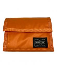 PORTER（ポーター）の古着「CAPSULE WALLET二つ折り財布」｜オレンジ
