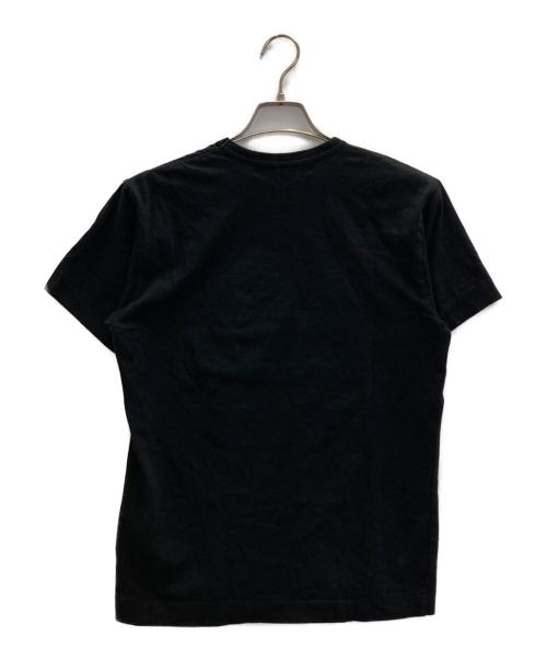 PLAY COMME des GARCONS（プレイコムデギャルソン）PLAY COMME des GARCONS (プレイコムデギャルソン) ハートワッペンTシャツ ブラック サイズ:Mの古着・服飾アイテム