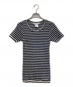COMME des GARCONS COMME des GARCONSコムデギャルソン コムデギャルソン）の古着「ウールボーダーTee」｜ブルー