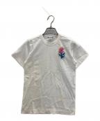 COMME des GARCONS COMME des GARCONSコムデギャルソン コムデギャルソン）の古着「花柄刺繍ワッペンTee」｜ネイビー
