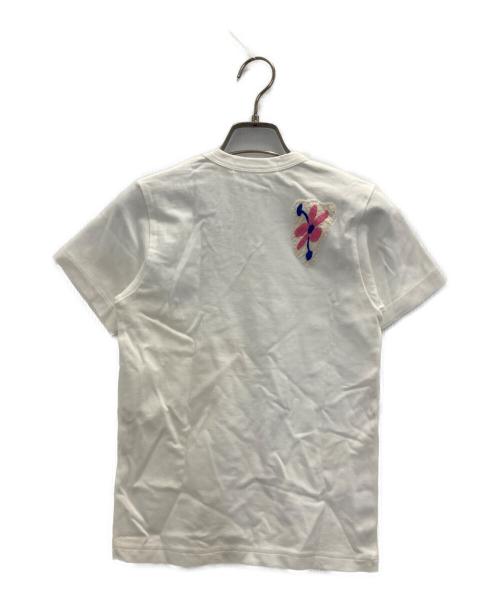 COMME des GARCONS COMME des GARCONS（コムデギャルソン コムデギャルソン）COMME des GARCONS COMME des GARCONS (コムデギャルソン コムデギャルソン) 花柄刺繍ワッペンTee ネイビー サイズ:SSの古着・服飾アイテム