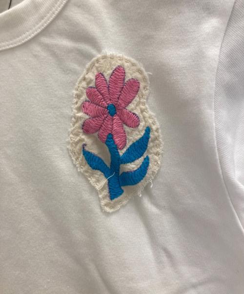 COMME des GARCONS COMME des GARCONS（コムデギャルソン コムデギャルソン）COMME des GARCONS COMME des GARCONS (コムデギャルソン コムデギャルソン) 花柄刺繍ワッペンTee ネイビー サイズ:SSの古着・服飾アイテム