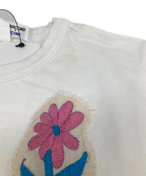 COMME des GARCONS COMME des GARCONS（コムデギャルソン コムデギャルソン）COMME des GARCONS COMME des GARCONS (コムデギャルソン コムデギャルソン) 花柄刺繍ワッペンTee ネイビー サイズ:SSの古着・服飾アイテム
