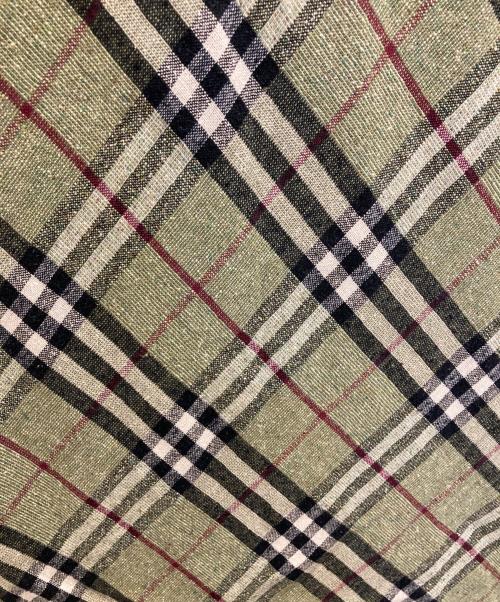 BURBERRY LONDON（バーバリーロンドン）BURBERRY LONDON (バーバリーロンドン) チェックロングスカート グリーン サイズ:15の古着・服飾アイテム