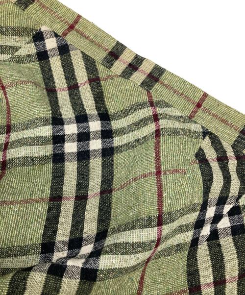 BURBERRY LONDON（バーバリーロンドン）BURBERRY LONDON (バーバリーロンドン) チェックロングスカート グリーン サイズ:15の古着・服飾アイテム