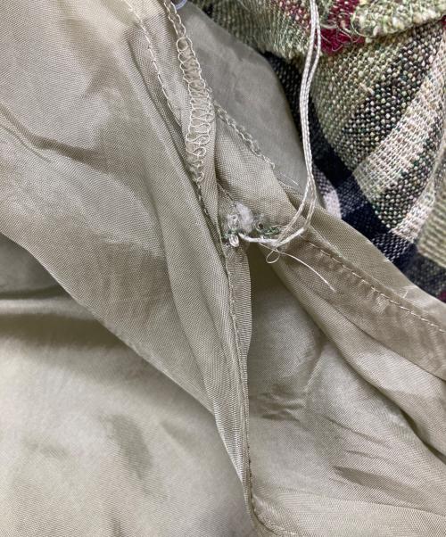 BURBERRY LONDON（バーバリーロンドン）BURBERRY LONDON (バーバリーロンドン) チェックロングスカート グリーン サイズ:15の古着・服飾アイテム
