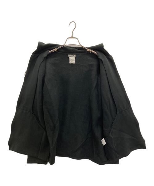 agnes b homme（アニエスベーオム）agnes b homme (アニエスベーオム) ジップパーカー ブラック サイズ:１の古着・服飾アイテム