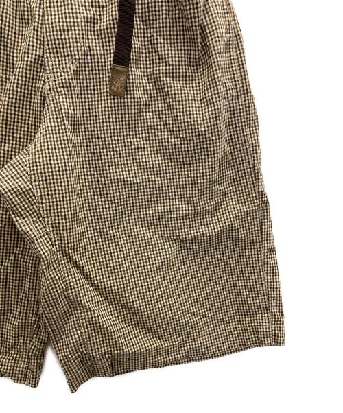 GRAMICCI（グラミチ）GRAMICCI (グラミチ) BEAMS (ビームス) 別注チェックショーツ ブラウン サイズ:Sの古着・服飾アイテム