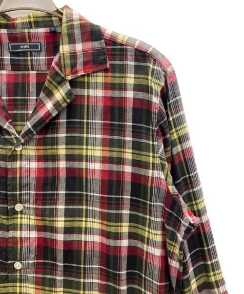 SHIPS（シップス）SHIPS (シップス) チェックシャツ レッド サイズ:SIZE Lの古着・服飾アイテム
