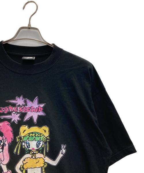nice ghost club（ナイス ゴースト クラブ）nice ghost club (ナイス ゴースト クラブ) プリントTシャツ ブラック サイズ:Sの古着・服飾アイテム
