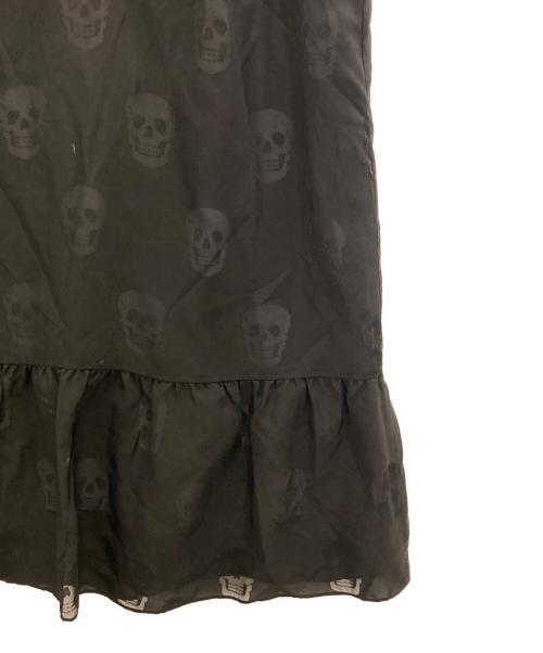 Hysteric Glamour（ヒステリックグラマー）Hysteric Glamour (ヒステリックグラマー) スカル柄ノースリーブレースワンピース ブラック サイズ:FREEの古着・服飾アイテム