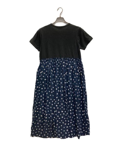 COMME des GARCONS COMME des GARCONS（コムデギャルソン コムデギャルソン）COMME des GARCONS COMME des GARCONS (コムデギャルソン コムデギャルソン) 花柄切替ワンピース ブラック サイズ:xsの古着・服飾アイテム