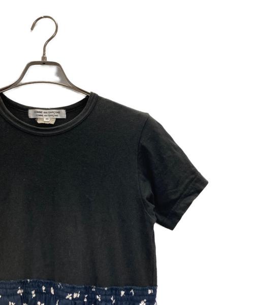 COMME des GARCONS COMME des GARCONS（コムデギャルソン コムデギャルソン）COMME des GARCONS COMME des GARCONS (コムデギャルソン コムデギャルソン) 花柄切替ワンピース ブラック サイズ:xsの古着・服飾アイテム