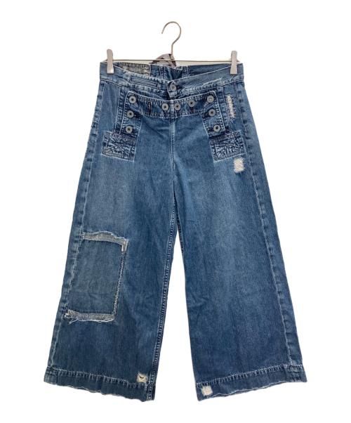 RALPH LAUREN（ラルフローレン）RALPH LAUREN (ラルフローレン) パッチワークセーラーデニムパンツ インディゴ サイズ:Ｍの古着・服飾アイテム