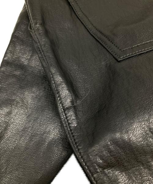 ok.soon（オクスン）ok.soon (オクスン) new fake leather pants ブラック サイズ:2の古着・服飾アイテム