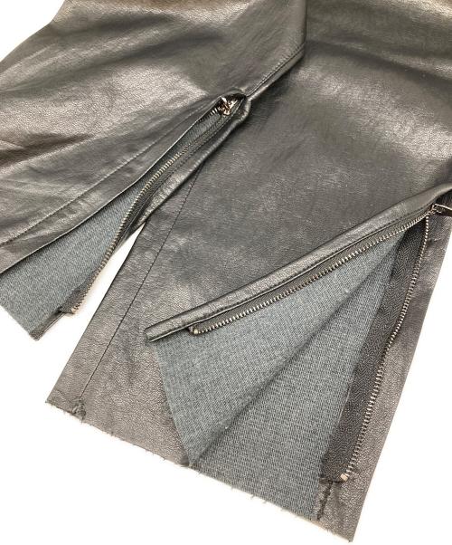 ok.soon（オクスン）ok.soon (オクスン) new fake leather pants ブラック サイズ:2の古着・服飾アイテム