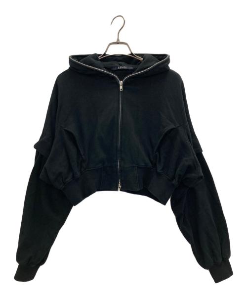 LIMI feu（リミフゥ）LIMI feu (リミフゥ) 40/2 COTTON REMOVABLE SLEEVE PARKER ブラック サイズ:2の古着・服飾アイテム