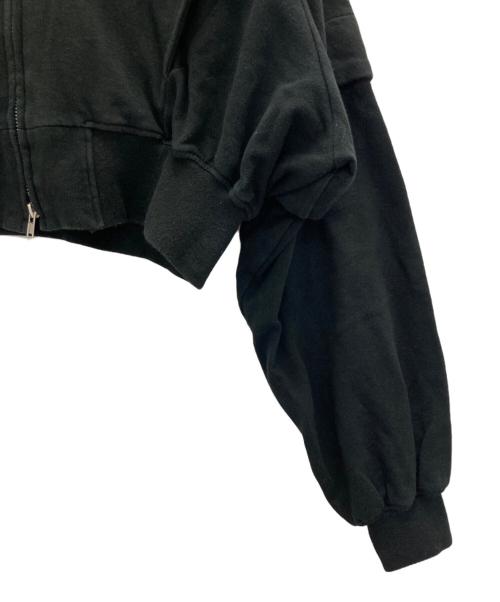 LIMI feu（リミフゥ）LIMI feu (リミフゥ) 40/2 COTTON REMOVABLE SLEEVE PARKER ブラック サイズ:2の古着・服飾アイテム