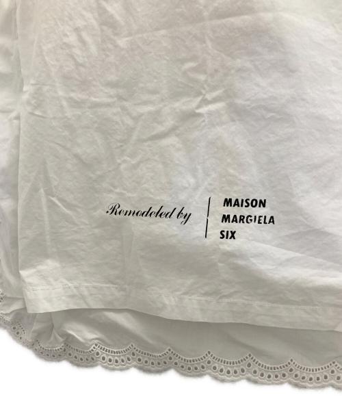 MM6 Maison Margiela（エムエムシックスメゾンマルジェラ）MM6 Maison Margiela (エムエムシックスメゾンマルジェラ) LACE SLEEVELESS SHIRT ホワイト サイズ:38の古着・服飾アイテム