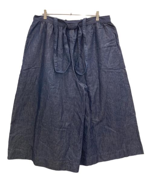 Gauze（ガーゼ）Gauze (ガーゼ) コットンリネンデニムサロペット インディゴ サイズ:FREEの古着・服飾アイテム
