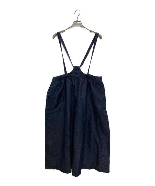 Gauze（ガーゼ）Gauze (ガーゼ) コットンリネンデニムサロペット インディゴ サイズ:FREEの古着・服飾アイテム