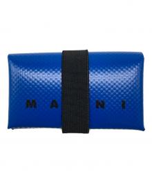 MARNI（マルニ）の古着「バンド PVC コイン&カードケース」｜ブルー