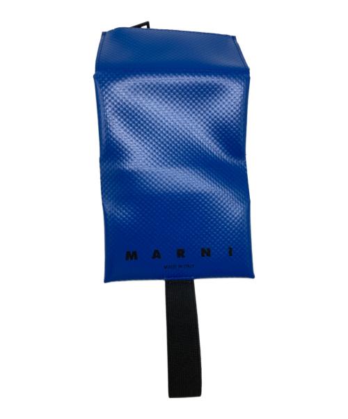 MARNI（マルニ）MARNI (マルニ) バンド PVC コイン&カードケース ブルーの古着・服飾アイテム