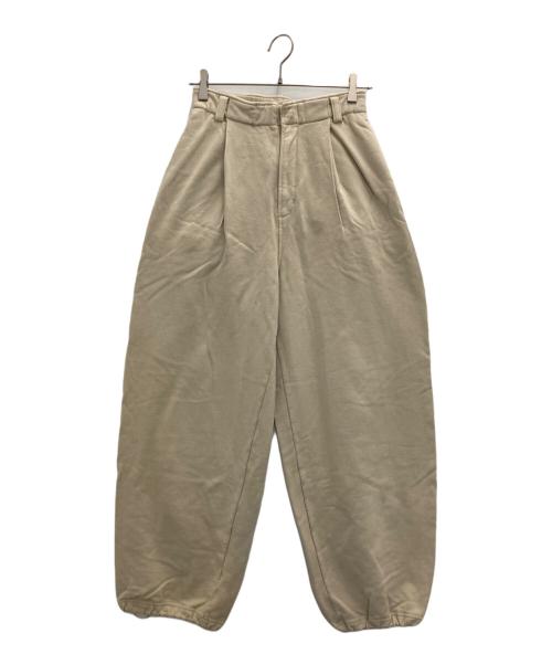 ETRE TOKYO（エトレトウキョウ）ETRE TOKYO (エトレトウキョウ) スウェットタックパンツ ベージュ サイズ:Sの古着・服飾アイテム