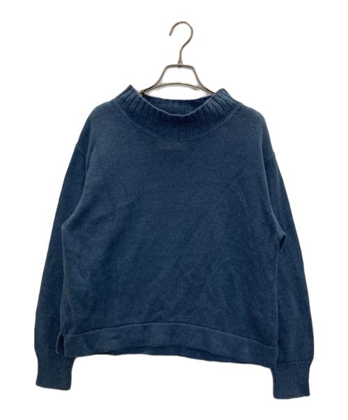 MHL（マーガレットハウエル）MHL (マーガレットハウエル) MARGARET HOWELL (マーガレットハウエル) TWISTED COTTON LINEN KNIT ブルー サイズ:Mの古着・服飾アイテム