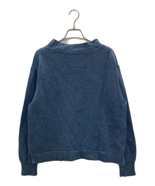 MHL（マーガレットハウエル）MHL (マーガレットハウエル) MARGARET HOWELL (マーガレットハウエル) TWISTED COTTON LINEN KNIT ブルー サイズ:Mの古着・服飾アイテム